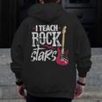 I Teach Rock Stars Music Teacher Guitar Player Men Zip Up Hoodie Back Print, funny design I Teach Rock Stars Music Teacher Guitar Player Men Zip Up Hoodie Back Print, funny design