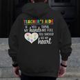 Teacher Aide Appreciation Cute Heart Tee For Women Men Zip Up Hoodie Back Print, funny design Teacher Aide Appreciation Cute Heart Tee For Women Men Zip Up Hoodie Back Print, funny design