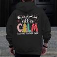 Teacher All Calm Said No Teacher Christmas Pencil Tree Men Zip Up Hoodie Back Print, funny design