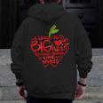 Teacher Day T Shirt Appreciation Day Apple Teach Learn Men Zip Up Hoodie Back Print, funny design