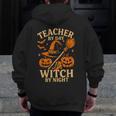 Teacher By Day Witch By Night Halloween Teacher Witch Men Zip Up Hoodie Back Print, funny design Teacher By Day Witch By Night Halloween Teacher Witch Men Zip Up Hoodie Back Print, funny design