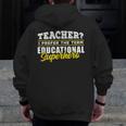 Teacher Educational Superhero School Teachers Men Zip Up Hoodie Back Print, funny design Teacher Educational Superhero School Teachers Men Zip Up Hoodie Back Print, funny design