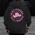 In My Teacher Era Yeehaw Pink Teacher Western Cowgirl Men Zip Up Hoodie Back Print, funny design In My Teacher Era Yeehaw Pink Teacher Western Cowgirl Men Zip Up Hoodie Back Print, funny design