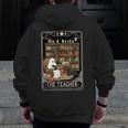 The Teacher Ghost Book Reading Books Lover Halloween Men Zip Up Hoodie Back Print, funny design The Teacher Ghost Book Reading Books Lover Halloween Men Zip Up Hoodie Back Print, funny design