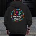 Teacher IEP IEP Encourage Progress Special Education Men Zip Up Hoodie Back Print, funny design