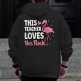 This Teacher Loves Her Flock Teaching Flamingo Girl Men Zip Up Hoodie Back Print, funny design This Teacher Loves Her Flock Teaching Flamingo Girl Men Zip Up Hoodie Back Print, funny design