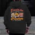 Teacher I Teach The Cutest Pumpkins In The Patch Fall Autumn Men Zip Up Hoodie Back Print, funny design Teacher I Teach The Cutest Pumpkins In The Patch Fall Autumn Men Zip Up Hoodie Back Print, funny design