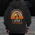 Teacher Thanksgiving Shirt Thankful For My Little Turkeys Men Zip Up Hoodie Back Print, funny design
