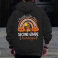 Teacher Thanksgiving Thankful For My Second Grade Turkeys Men Zip Up Hoodie Back Print, funny design