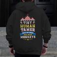 Teacher Tiny Human Tamer This My Circus These Are My Monkeys Men Zip Up Hoodie Back Print, funny design Teacher Tiny Human Tamer This My Circus These Are My Monkeys Men Zip Up Hoodie Back Print, funny design