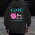 Teacher Of Tiny Humans Preschool Pre K Kindergarten Teacher Men Zip Up Hoodie Back Print, funny design Teacher Of Tiny Humans Preschool Pre K Kindergarten Teacher Men Zip Up Hoodie Back Print, funny design