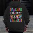 Teacher Of Tiny Superheroes Men Zip Up Hoodie Back Print, funny design Teacher Of Tiny Superheroes Men Zip Up Hoodie Back Print, funny design