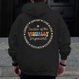 Teacher Of The Visually Impaired Appreciation Back To School Men Zip Up Hoodie Back Print, funny design