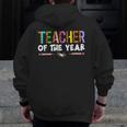 Teacher Of The Year Party Teacher Appreciation Men Zip Up Hoodie Back Print, funny design Teacher Of The Year Party Teacher Appreciation Men Zip Up Hoodie Back Print, funny design
