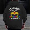 Teachers Are Just Superheroes In Disguise School Women Men Men Zip Up Hoodie Back Print, funny design Teachers Are Just Superheroes In Disguise School Women Men Men Zip Up Hoodie Back Print, funny design