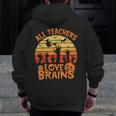 All Teachers Love Brains Teachers Halloween Teacher Men Zip Up Hoodie Back Print, funny design All Teachers Love Brains Teachers Halloween Teacher Men Zip Up Hoodie Back Print, funny design