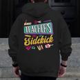 Teacher's Sidekick Teacher Assisting Teaching Assistant Men Zip Up Hoodie Back Print, funny design Teacher's Sidekick Teacher Assisting Teaching Assistant Men Zip Up Hoodie Back Print, funny design