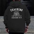 Teaching Tiny Disciples Christian Bible Verse Teacher Men Zip Up Hoodie Back Print, funny design Teaching Tiny Disciples Christian Bible Verse Teacher Men Zip Up Hoodie Back Print, funny design
