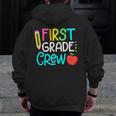 Team 1st Grade Crew Back To School 1st Grade Teacher Kids Men Zip Up Hoodie Back Print, funny design Team 1st Grade Crew Back To School 1st Grade Teacher Kids Men Zip Up Hoodie Back Print, funny design