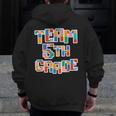 Team 5th Grade Building Blocks Bricks Theme Teacher Team For Men Women Kids Men Zip Up Hoodie Back Print, funny design Team 5th Grade Building Blocks Bricks Theme Teacher Team For Men Women Kids Men Zip Up Hoodie Back Print, funny design