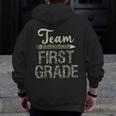 Team First Grade Camo 1st Grade Teacher Camouflage Men Zip Up Hoodie Back Print, First Grade Teacher Gifts, funny design Team First Grade Camo 1st Grade Teacher Camouflage Men Zip Up Hoodie Back Print, First Grade Teacher Gifts, funny design