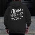 Team Pre K T Shirt Fun For Kids And Teachers Men Zip Up Hoodie Back Print, funny design Team Pre K T Shirt Fun For Kids And Teachers Men Zip Up Hoodie Back Print, funny design