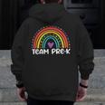 Team Pre-K Teacher Crew Squad Hello Back School Graduation Men Zip Up Hoodie Back Print, funny design Team Pre-K Teacher Crew Squad Hello Back School Graduation Men Zip Up Hoodie Back Print, funny design