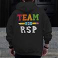 Team RSP RSP Teacher Kindergarten Teacher Men Zip Up Hoodie Back Print, funny design Team RSP RSP Teacher Kindergarten Teacher Men Zip Up Hoodie Back Print, funny design