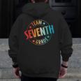 Team Seventh Grade Teacher Student Back To School 7th Grade Men Zip Up Hoodie Back Print, funny design Team Seventh Grade Teacher Student Back To School 7th Grade Men Zip Up Hoodie Back Print, funny design