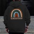 Technology Teacher Rainbow Appreciation Day Back To School For Men Women Men Zip Up Hoodie Back Print, funny design Technology Teacher Rainbow Appreciation Day Back To School For Men Women Men Zip Up Hoodie Back Print, funny design