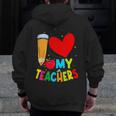 Teens Graduation I Heart My Teachers I Love My Teachers Men Zip Up Hoodie Back Print, funny design Teens Graduation I Heart My Teachers I Love My Teachers Men Zip Up Hoodie Back Print, funny design