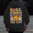 Test Day Rock The Test Teacher Testing Day You Got This Men Zip Up Hoodie Back Print, funny design Test Day Rock The Test Teacher Testing Day You Got This Men Zip Up Hoodie Back Print, funny design