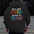 Test Day Teacher Shirt You Are More Than a Test Score Women Men Zip Up Hoodie Back Print, funny design Test Day Teacher Shirt You Are More Than a Test Score Women Men Zip Up Hoodie Back Print, funny design