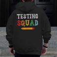 Testing Squad Costume Test Day Teacher Student School Men Zip Up Hoodie Back Print, funny design Testing Squad Costume Test Day Teacher Student School Men Zip Up Hoodie Back Print, funny design