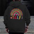 TGIF Teacher Appreciation Alphabet Thank God It's Friday For Men Women Girls Kids Men Zip Up Hoodie Back Print, funny design TGIF Teacher Appreciation Alphabet Thank God It's Friday For Men Women Girls Kids Men Zip Up Hoodie Back Print, funny design