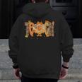 Thanksgiving Turkey Teach Thankful Teacher Girly Bow Women Men Zip Up Hoodie Back Print, funny design Thanksgiving Turkey Teach Thankful Teacher Girly Bow Women Men Zip Up Hoodie Back Print, funny design