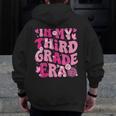 In My Third Grade Era Teachers Women Back To School Girls Men Zip Up Hoodie Back Print, funny design