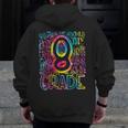 Tie Dye 8th Grade Typography Team Eighth Grade Teacher Men Zip Up Hoodie Back Print, funny design