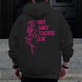 Tired Dance Teachers Club Dance Lover Men Zip Up Hoodie Back Print, funny design