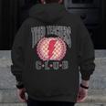 Tired Teachers Club Study Lover School Apparel Men Zip Up Hoodie Back Print, funny design