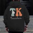 TK Teacher Retro Groovy Vintage Happy First Day Of School Men Zip Up Hoodie Back Print, Groovy Teacher Gifts, funny design TK Teacher Retro Groovy Vintage Happy First Day Of School Men Zip Up Hoodie Back Print, Groovy Teacher Gifts, funny design