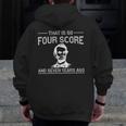 History Teacher Joke Four Score & Seven Years Men Zip Up Hoodie Back Print, History Teacher Gifts, funny design History Teacher Joke Four Score & Seven Years Men Zip Up Hoodie Back Print, History Teacher Gifts, funny design