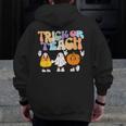 Trick Or Teach Cute Halloween Teacher Men Zip Up Hoodie Back Print, funny design Trick Or Teach Cute Halloween Teacher Men Zip Up Hoodie Back Print, funny design