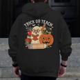 Trick Or Teach Retro Halloween Teacher Women Men Costume Men Zip Up Hoodie Back Print, funny design Trick Or Teach Retro Halloween Teacher Women Men Costume Men Zip Up Hoodie Back Print, funny design