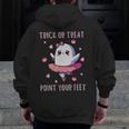 Trick Or Treat Point Your Feet Halloween Ghost Dance Teacher Men Zip Up Hoodie Back Print, funny design Trick Or Treat Point Your Feet Halloween Ghost Dance Teacher Men Zip Up Hoodie Back Print, funny design