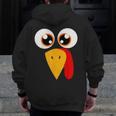 Turkey Face Halloween Costume Thanksgiving Teacher Nurse Men Zip Up Hoodie Back Print, funny design Turkey Face Halloween Costume Thanksgiving Teacher Nurse Men Zip Up Hoodie Back Print, funny design