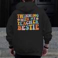 Twinning With My Teacher Bestie Twin Day Matching For Men Women Kids Men Zip Up Hoodie Back Print, funny design
