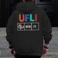 UFLI Queen Science Of Reading Literacy Teacher Appreciation Men Zip Up Hoodie Back Print, Science Teacher Gifts, funny design UFLI Queen Science Of Reading Literacy Teacher Appreciation Men Zip Up Hoodie Back Print, Science Teacher Gifts, funny design