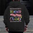 Never Underestimate A Teacher Does All Things Through Christ For Men Women Men Zip Up Hoodie Back Print, funny design Never Underestimate A Teacher Does All Things Through Christ For Men Women Men Zip Up Hoodie Back Print, funny design