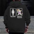 Unicorn History Teacher T-Shirt History Teacher Men Zip Up Hoodie Back Print, History Teacher Gifts, funny design Unicorn History Teacher T-Shirt History Teacher Men Zip Up Hoodie Back Print, History Teacher Gifts, funny design